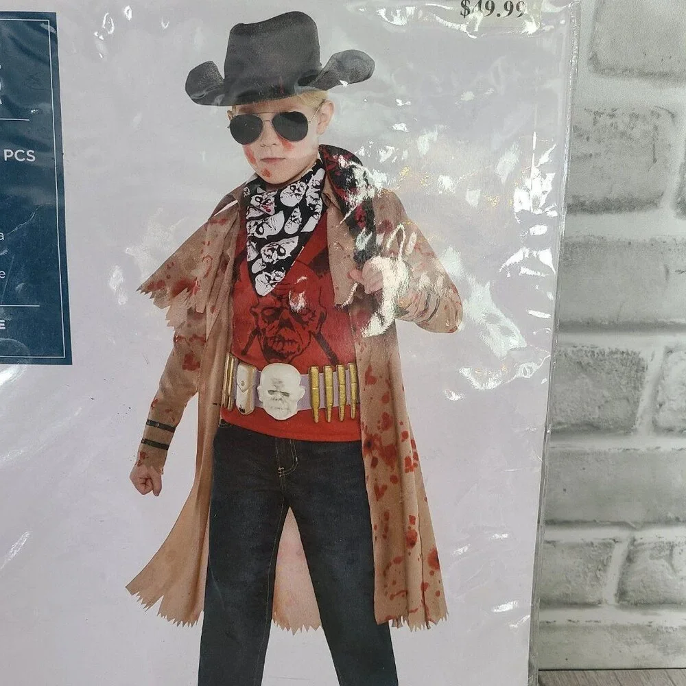 Zombie Slayer Costume Halloween Dress Up Large 12-14 NWT